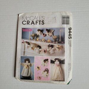 Stuffed angel decorations McCall's Crafts uncut sewing pattern 9445 Christmas